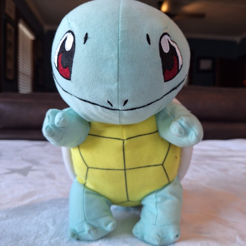 Pokemon Squirtle 12" Plush Large Animal Toy Factory 2017 Nintendo Game Freak - Picture 12 of 13